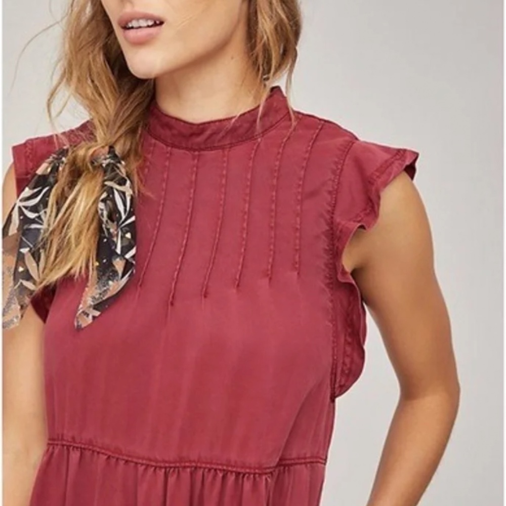 Anthropologie Red Mini Dress - Picture 2 of 5